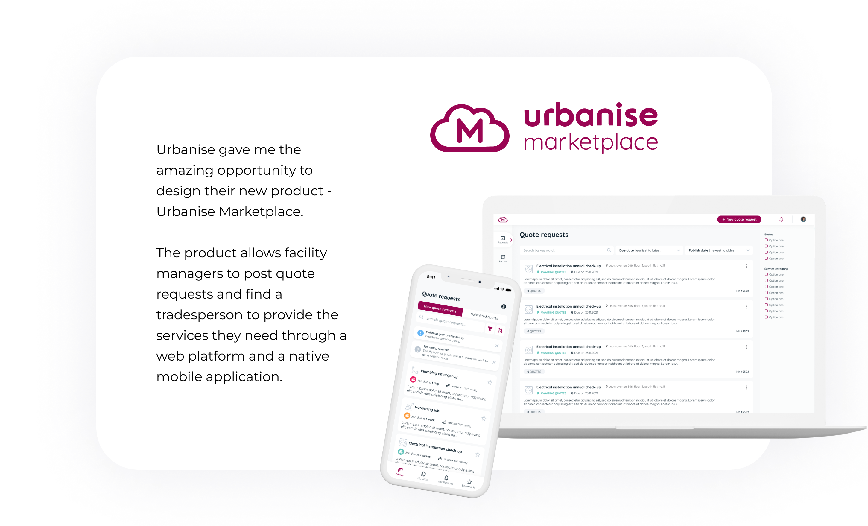 Marketplace project overview